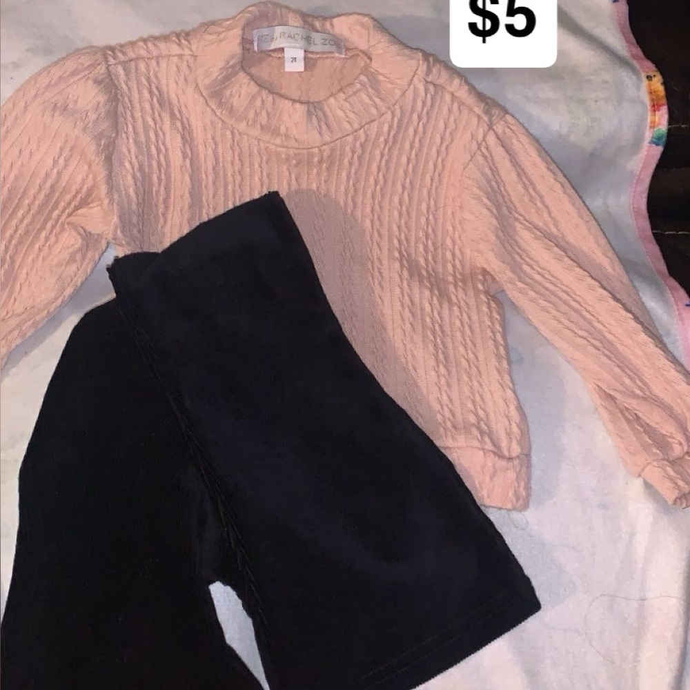 Rachel Zoe Pink Cowl Neck Matching Set